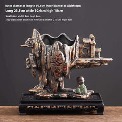 Retro Große-durchmesser Home Office Desktop Atmungsaktive Topf Topf Dekoration