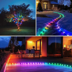 LED Smart APP Point Control Magic Color Eaves Light Indoor Decoration Outdoor Waterproof Courtyard Atmosphere Lighting Chain