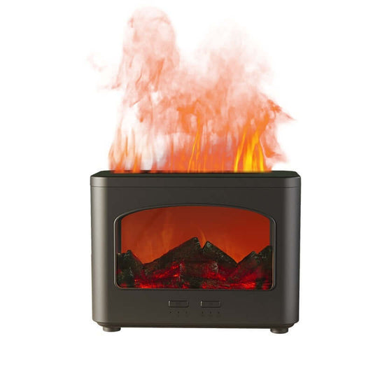 Diffuseur d'arômes de flamme de simulation de cheminée 3D de bureau Humidificateur d'air USB pour ménage et hôtel