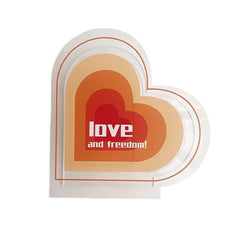 Niedliche Herzvase aus Acryl, Stifthalter, Tischdekoration