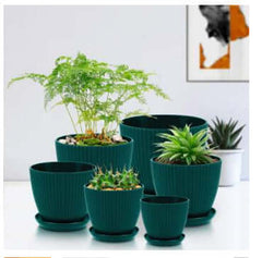 Simple Plastic Resin Tray Flower Pot