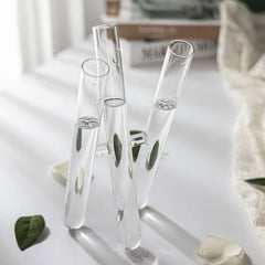 Tube à essai en verre Artisanat Arrangement de fleurs Vase Ornements Décoration de la maison