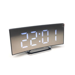 LED Digital Wecker USB Temperatur Gebogene Display Snooze Nacht Moderne Heißer