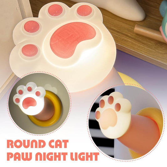 Lampe de chevet en forme de patte de chat, lampe de bureau à 3 niveaux de luminosité, lampe de robinet rechargeable à intensité variable, lumière d'ambiance pour chambre à coucher, salon, décoration d'intérieur