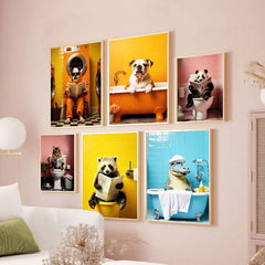 Tier-Wandmalerei, dekorative HD-Airbrush-Malerei