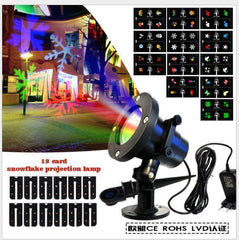 Weihnachten Projektor Lichter LED Laser Film Moving Outdoor Landschaft Bunte Lampe