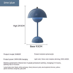 Rechargeable Bud Atmosphere Table Lamp Bedside Decorative Lamp