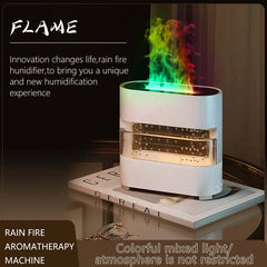 New Products Rain Could Fire Humidifier Water Drip Novedades 2024 Rain Water Diffuser Fire Flame Humidifier Aroma Diffuser