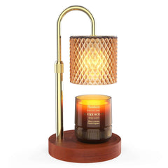 RAINBEAN Candle Warmer Lamp, Adjustable Height Electric Candle Warmer with Timer & Dimmer