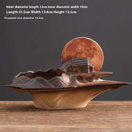 Retro Große-durchmesser Home Office Desktop Atmungsaktive Topf Topf Dekoration