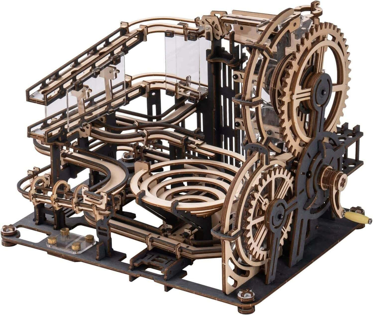 Robotime ROKR marbre nuit ville 3D jeux de Puzzle en bois assemblage roue à eau modèle jouets pour enfants enfants cadeau d'anniversaire