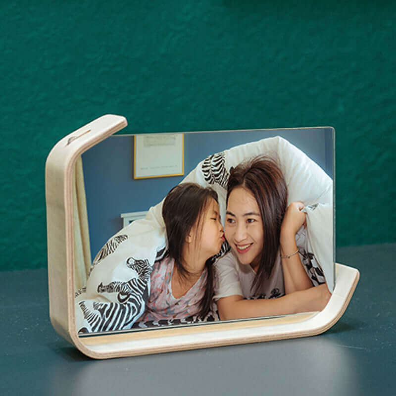 Wooden Acrylic Photo Frame Desktop Decoration