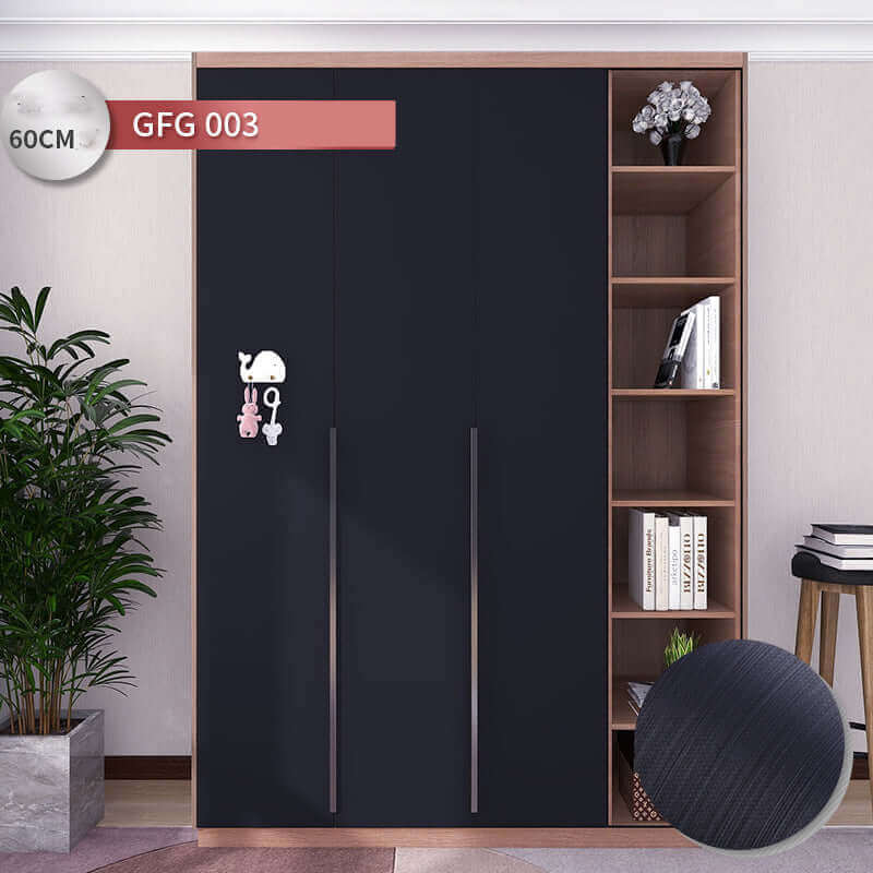 Wardrobe Door Moisture-proof Stickers Self-adhesive Thickened Waterproof Wallpaper