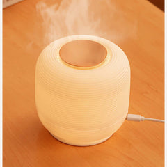 Nouveau USB rond plaine blanc bureau aromathérapie Machine humidificateur créatif LED veilleuse