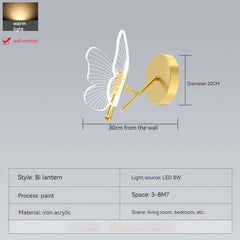 Lampe de table décorative en forme de papillon, lumière moderne et créative, de luxe, à utiliser au chevet du lit