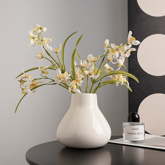 Ceramic Round Belly French High Sense Decorative Household Vases