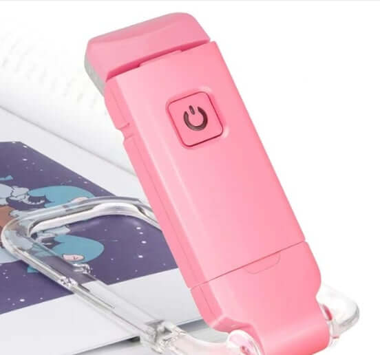 Lampe de lecture LED rechargeable par USB, luminosité réglable, protection des yeux, clip, lampe de lecture portable, marque-page