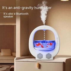 Humidificateur Anti-gravité 3 en 1, Machine d'aromathérapie multifonctionnelle, haut-parleur Bluetooth, lumière ambiante pour aquarium