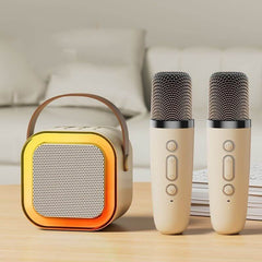 Portable Handheld Karaoke Mics Speaker Machine, Home Karaoke Machine with Microphone Set for Adults Home Party Birthday