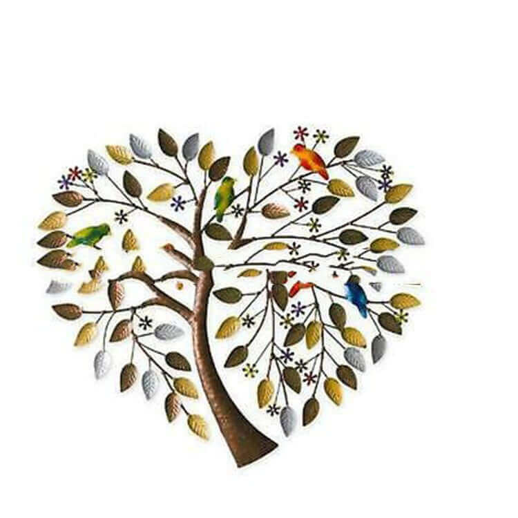 Heart Tree Wrought Iron Wall Hanging Decorations