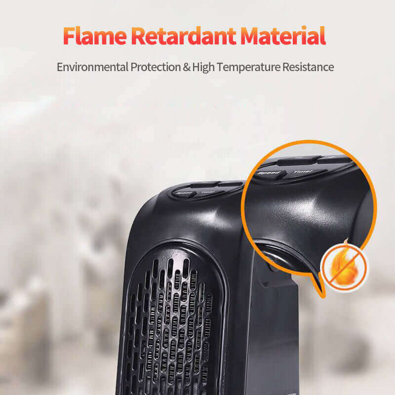 Réchauffeur d'air d'hiver radiateur soufflant radiateurs électriques pour la maison Mini chauffage mural d'air en céramique ventilateur chauffant pour le bureau à domicile Camping