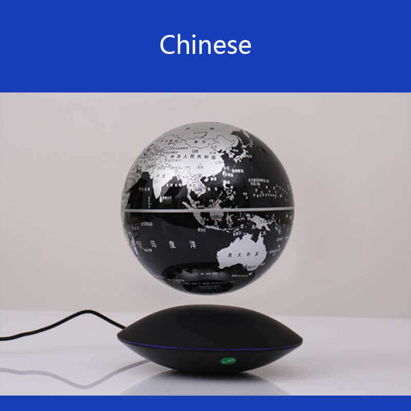 Magnetic Levitation Globe 6-Inch Rotation Luminous Handicraft Ornaments