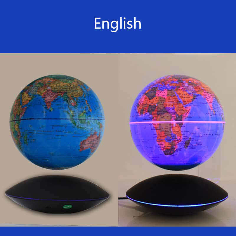 Magnetic Levitation Globe 6-Inch Rotation Luminous Handicraft Ornaments