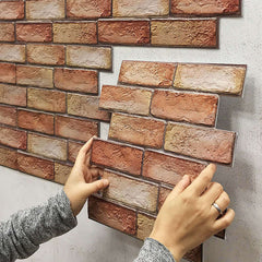 Brick Wallpaper Living Room Decoration Paper Kitchen Waterproof Self-Adhesive Wall Sticker Bedroom Moisture-Proof Wallpapers