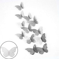 3D Hollow Butterflies Mirror Wall Stickers for Kids Rooms Bedroom Living Room Fridge Decorative Wallpaper Home Wall Decor