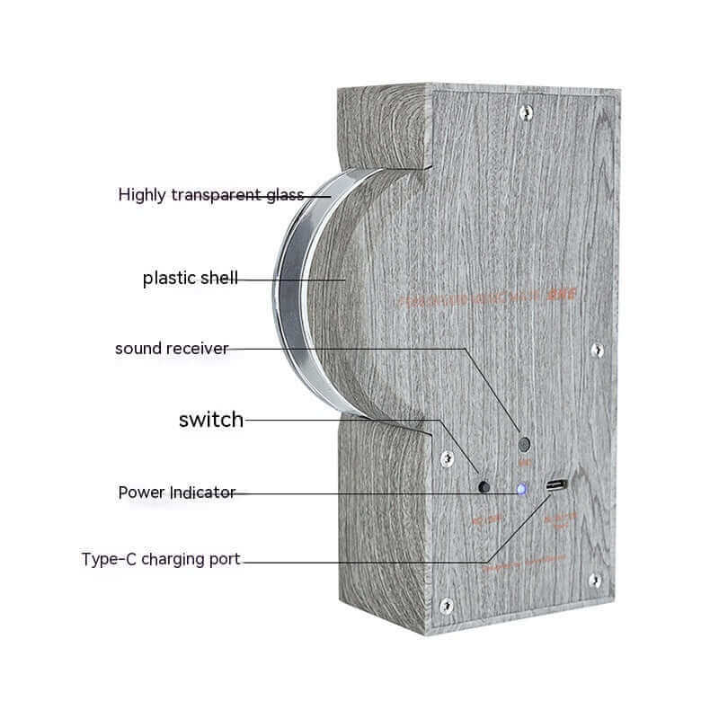 Ferrofluide dansant avec rythme musical Haut-parleur à fluide magnétique Jouet de bureau créatif en ferrofluide Aimant Jouet liquide Décoration d'intérieur