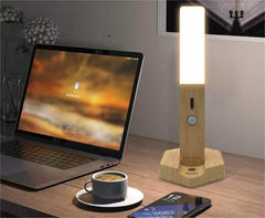 Smart Home Wooden Small Night Lamp Lamp LED Induction