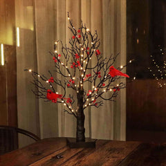 Christmas LED Bedroom Chinese Hawthorn Bird Tree Decorative Light Desktop Decoration