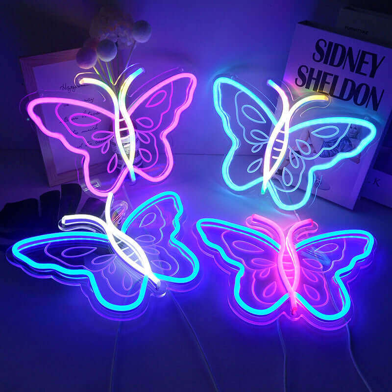 Led Neon Light Bedroom Home USB Ambience Light Internet Celebrity Bar Butterfly Modeling Light