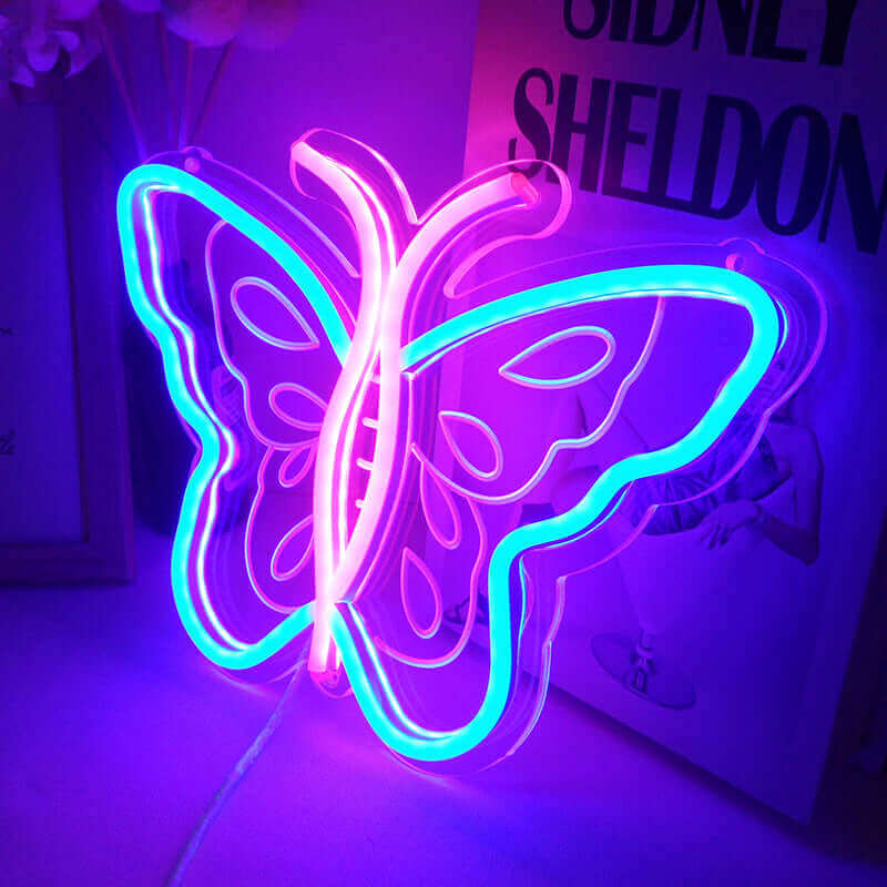 Led Neon Licht Schlafzimmer Home USB Ambiente Licht Internet Celebrity Bar Schmetterling Modellierung Licht