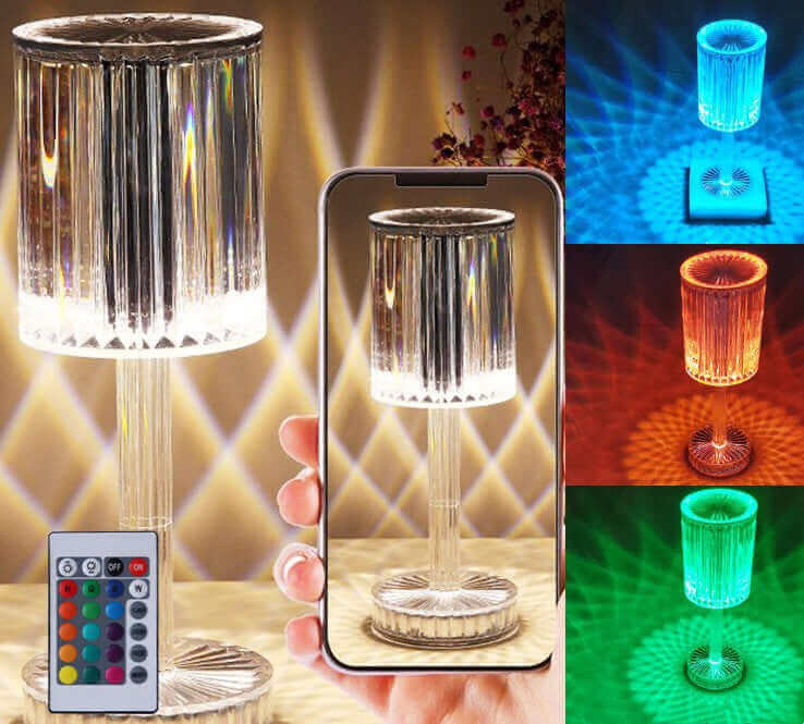 Neue Kristall Tisch Lampe Hotel Dekoration Diamant Romantische Warme Led Für Wohnkultur Romantische Geschenk Nachtlicht