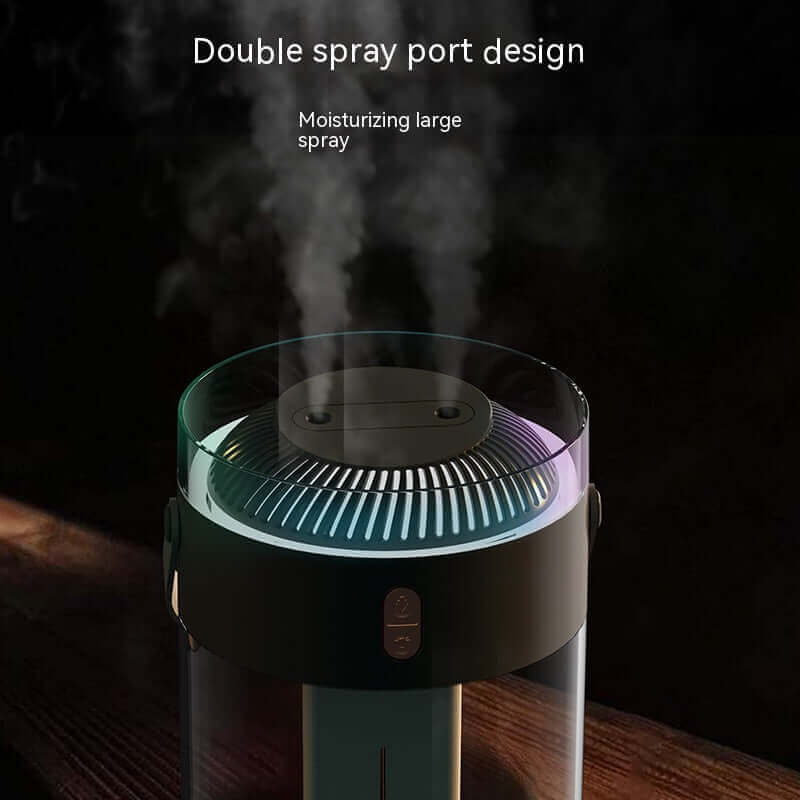 Humidificateur à Double pulvérisation de grande capacité 26l, lumière d'ambiance, remplacement d'eau Portable Commercial