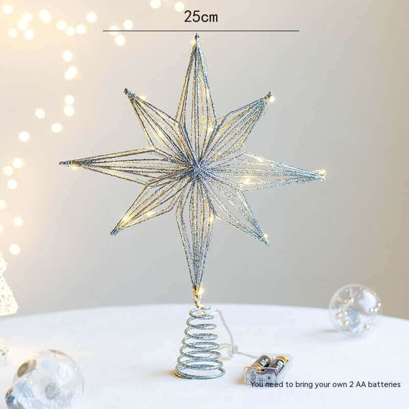 Weihnachtsbaumschmuck Top Star Eisen leuchtender Baum