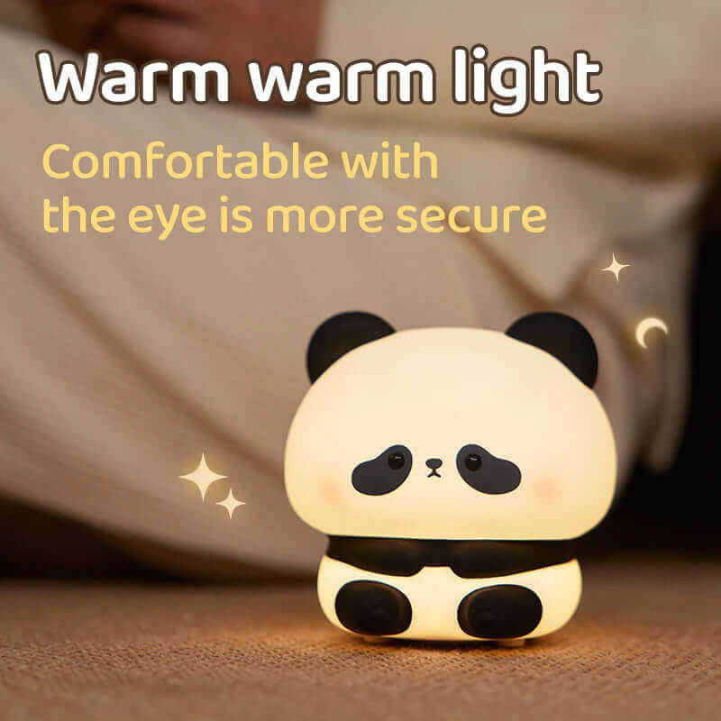 Panda LED Veilleuse Mignonne En Silicone Veilleuse USB Rechargeable Tactile Lampe De Nuit Chambre Timing Lampe Décoration Cadeau Pour Enfants Décor À La Maison