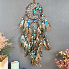 High-grade Turquoise Lucky Tree Dreamcatcher Hanging Wind Chimes