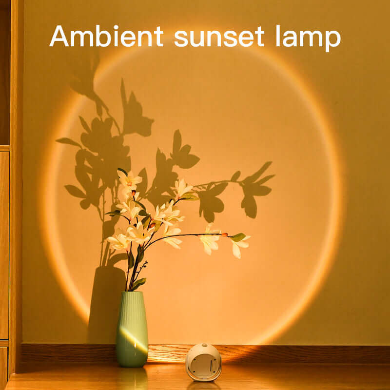 Adjustable Angle Human Sensing Light - Wireless Sunset Light for Indoor Use, Rechargeable Wall