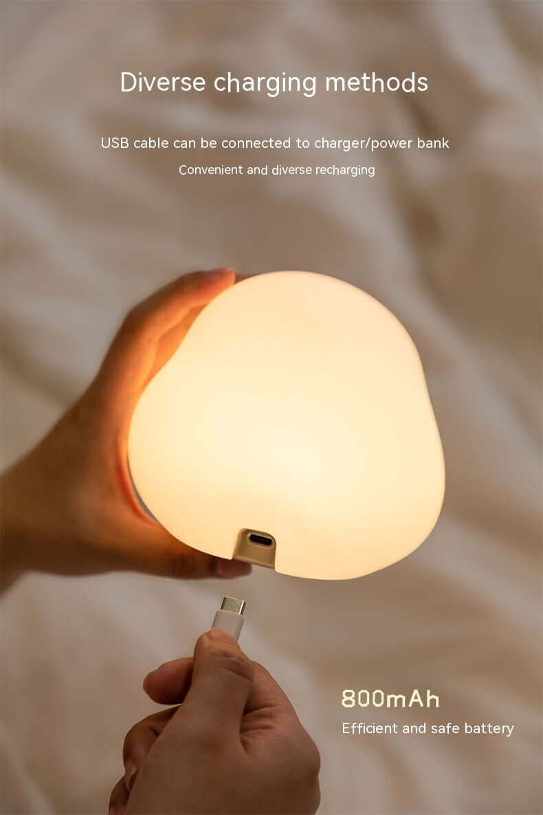 Niedliche Ente LED-Nachtlampe, Cartoon-Silikon, wiederaufladbar, USB-Schlaflicht, Berührungssensor, Timing, Schlafzimmer, Nachttischlampe für Kinder, Geschenk für Zuhause, Dekoration