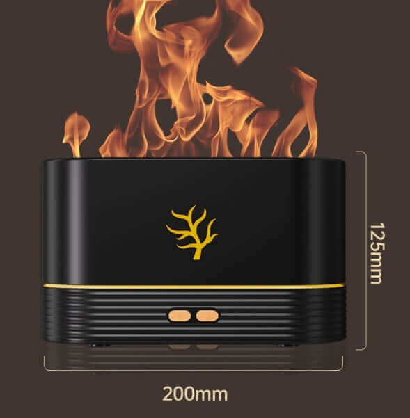 Humidificateur de flamme USB, minuterie intelligente, diffuseur d'arôme électrique, Simulation de feu, lampe de nuit, décoration de maison