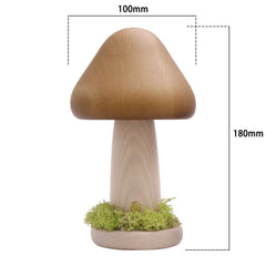 Twisted Mushroom Nacht warmes Licht Touch Schlafzimmer Bettkopf Nachtlicht Buchenholz LED USB dekorative Atmosphäre Lampen Home Decor