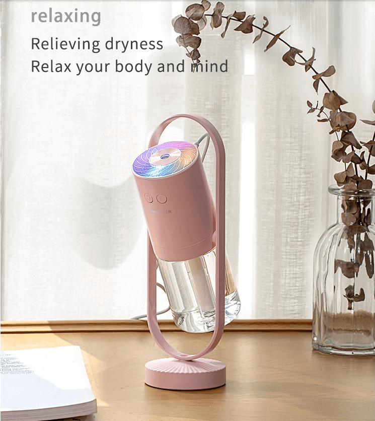 Humidificateur d'air USB ombre magique pour la maison avec veilleuses de Projection, brumisateur ultrasonique pour voiture, Mini purificateur d'air pour bureau