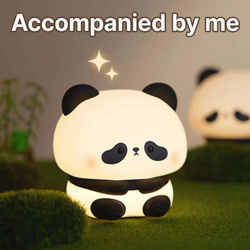 Panda LED-Nachtlicht, süßes Silikon-Nachtlicht, wiederaufladbare USB-Touch-Nachtlampe, Schlafzimmer-Timing-Lampe, Dekoration, Kindergeschenk, Heimdeko