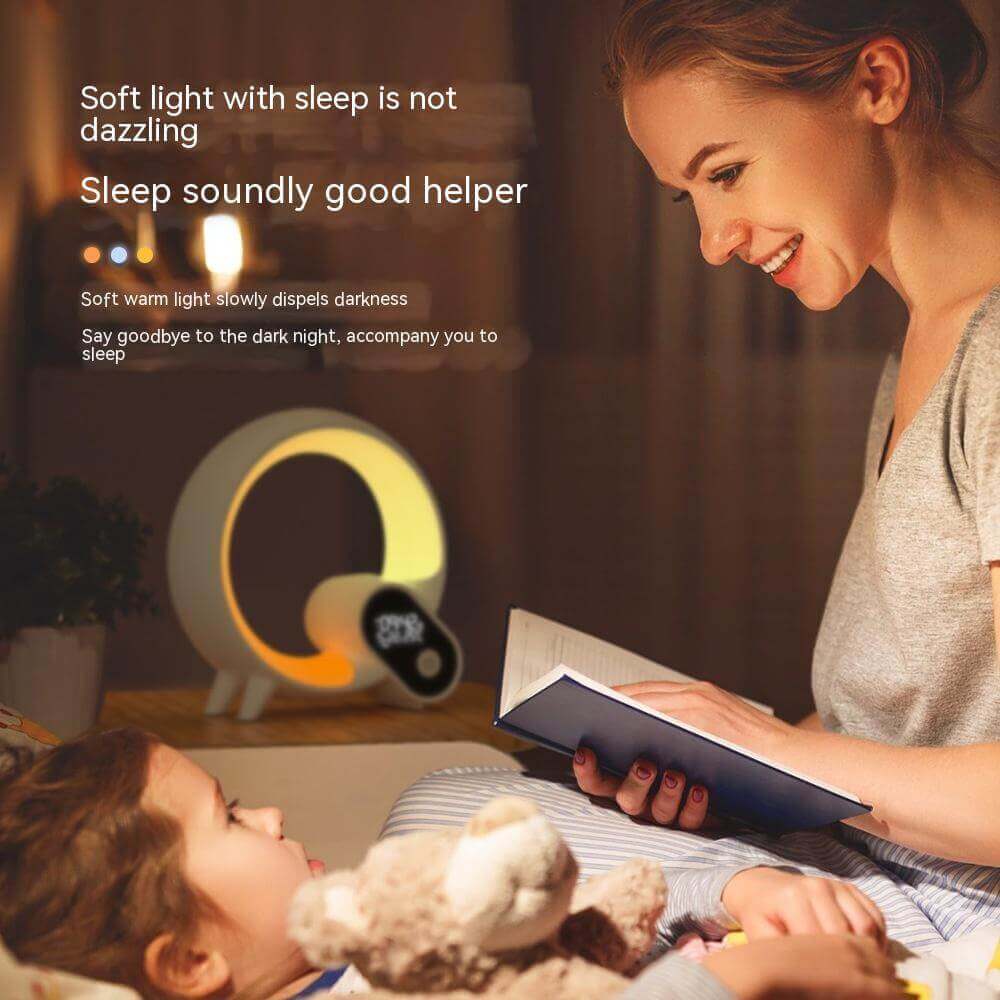 Creative Q Light analogique lever du soleil affichage numérique réveil Bluetooth Audio réveil Intelligent Q lumière d'ambiance colorée