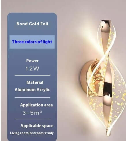 Modern Minimalist Living Room Television Background Wall Wall Lamp
