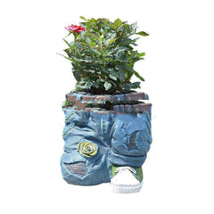 Garden Art Jeans Gartendekoration Blumentopf