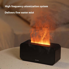 Diffuseur d'arômes de simulation de synchronisation Humidificateur de flamme domestique USB Machine d'aromathérapie Diffuseur d'humidificateur de flamme d'air de pulvérisation