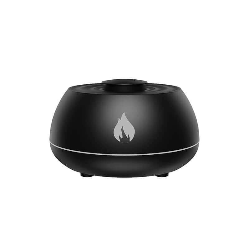 Flammenbefeuchter, Aromatherapie-Diffusor, 7 Farben, Licht, Heimluftbefeuchter, 130 ml, USB-Raumduft, ätherisches Öl-Diffusor